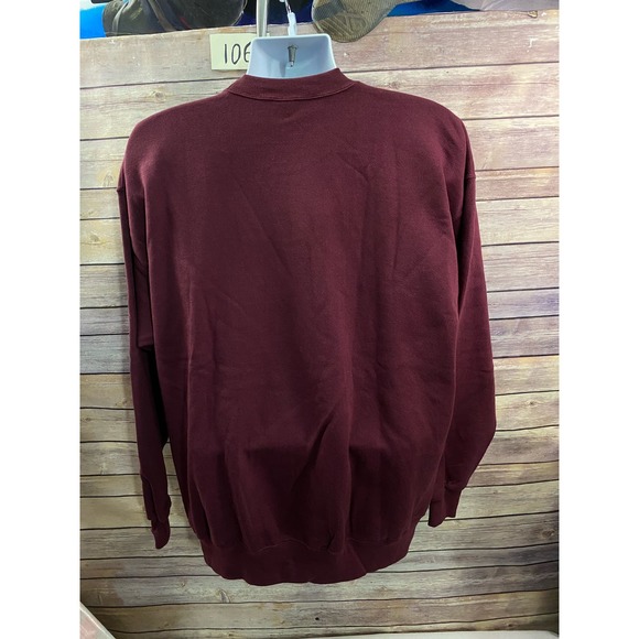 Laborers International Union of Long Island NY Sweatshirt XL Vintage Maroon - Picture 6 of 9